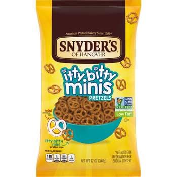 Snyder's of Hanover Itty Bitty Minis Pretzels - 12oz
