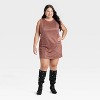 Women's Suede Mini Dress - A New Day™ - 3 of 3