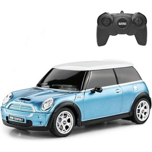 JuzToys Remote Control Car, 1:24 RC Car Mini Cooper Model 2.4G RC Car Cars Blue - 1 of 4