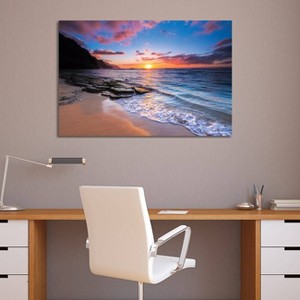 iCanvas Sunset Over The Na Pali Coast From Ke'e Beach Hawaii USA I by Russ Bishop Canvas Print Wall Art - 1 of 3