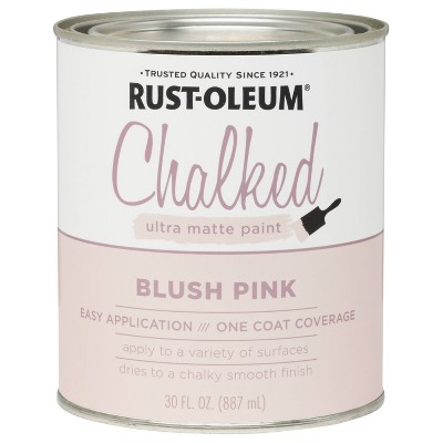 Rust-Oleum 2pk Chalked Paint Quart Blush Pink