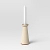 Medium Ceramic Taper Candle Holder Cream - Threshold™ - image 3 of 3