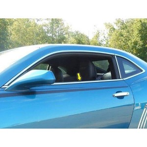 QAA is Compatible with 2010-2015 Chevrolet Camaro 2 Piece Stainless Window Sill Trim Set WS50100 - 1 of 4