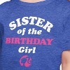 Girls' - Barbie - Sister of The Birthday Girl Short Sleeve Graphic T-Shirt - 2 of 4