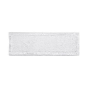 MAYEERTY 24"x72" White Modern Textured Cotton Tufted Bath Rug 1pcs - 1 of 4