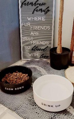Ceramic Dog Food Bowl - Brown - 4 Cups - Boots & Barkley™ : Target