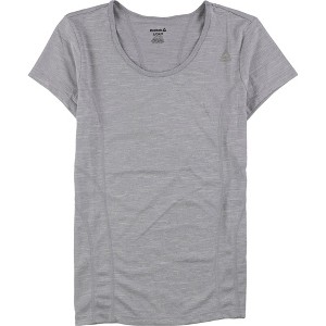 Reebok Womens Varigated Heathered Basic T-Shirt, Grey, X-Small - 1 of 1