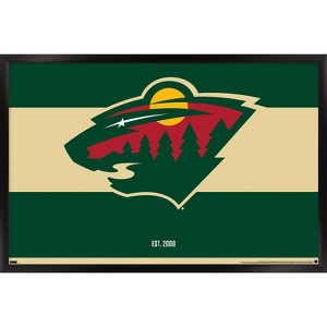 Trends International NHL Minnesota Wild - Logo 21 Framed Wall Poster Prints - 1 of 4