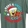 Women's - SpongeBob SquarePants - Have A Swell Christmas Short Sleeve Graphic T-Shirt - 2 of 4