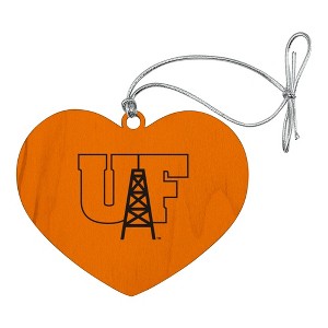 University of Findlay Primary Logo Heart Love Wood Christmas Tree Holiday Ornament - 1 of 3