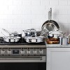 All-Clad D3 3-Ply Stainless Steel Cookware Set 14 Piece Induction Oven Broiler Safe 600F Pots and Pans Silver - 2 of 4