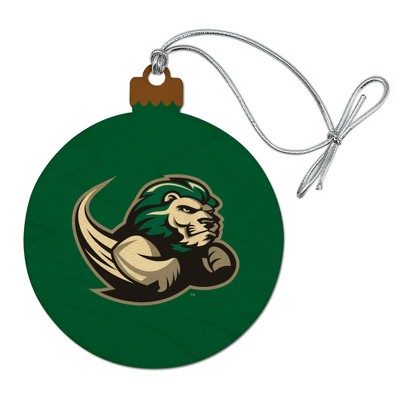 Slippery Rock Primary Logo Wood Christmas Tree Holiday Ornament