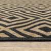 Oriental Weavers Marina 2335K Black/ Tan Indoor/Outdoor Area Rug - 7'10" Round - 2 of 4