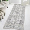 Washable Area Rug – Non-Slip Ultra-Thin Low Pile Vintage Oriental Distressed Carpet for Living Room, Bedroom, Dining, Office & Nursery, Multi-Color - 2 of 4