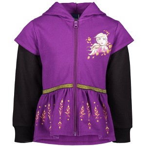 Disney Fleece Zip Up Hoodie with Cape - 1 of 4
