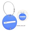 Unique Bargains Aluminium Lightweight Backpack Identifier Card Travel Luggage Tags 2 Pcs - 2 of 3