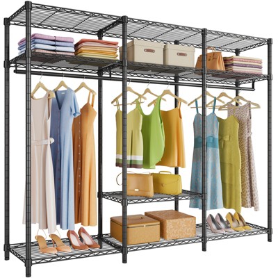 VIPEK V30 Heavy Duty Clothes Rack Portable Closet Storage, 56.7" L x 15.7" W x 76.4" H