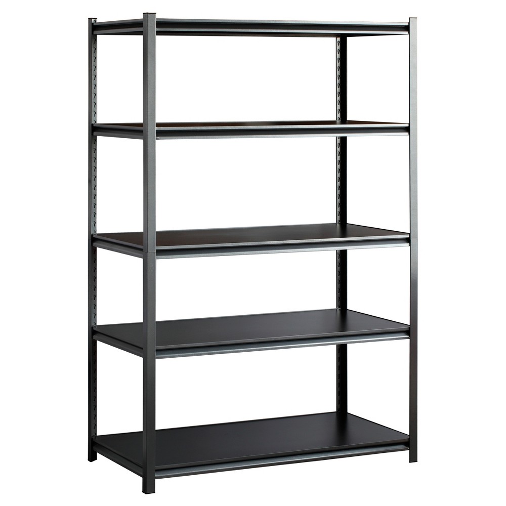 UPC 017567105413 product image for Sandusky - 5-Tier Metal Shelving Unit - 48x24x72 - Silver, Black | upcitemdb.com