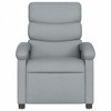 VidaXL Recliner Chair Light Gray Fabric - 3 of 4