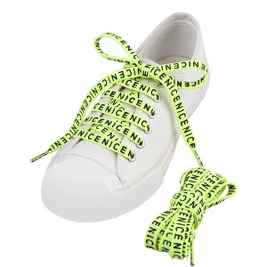 INSPIRE CHIC NICE Flat Fat Shoelaces for Sneakers Hiking Shoes 0.35" 2 Pairs - 1 of 4