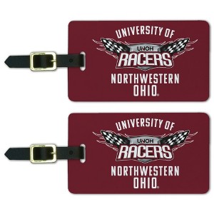 University of Northwestern Ohio Racers Logo Luggage ID Tags Suitcase CarryOn Cards  Set of 2 - 1 of 4