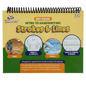 Channie’s Intro to Handwriting Strokes & Lines Dry Erase Workbook : Target