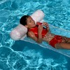 Sunnylife Hammock Float - Stole My Heart Pink Floral, Inflatable Lounger - 3 of 4
