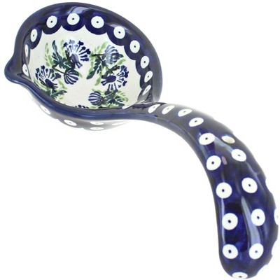 Blue Rose Polish Pottery Sweet Annie Soup Ladle