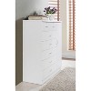 HomeStock 7 Drawer Jumbo Chest, Five Large Drawers, Two Smaller Drawers with Two Lock, Hanging Rod, and Three Shelves,  Vertical Dresser - 3 of 4