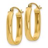 Black Bow Jewelry 3.5mm, 14k Yellow Gold U-Shaped Hoop Earrings, 19mm (3/4 Inch) - 2 of 4