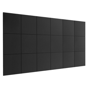 18-Pack Black Acoustic Panels, 12"x12" Sound Proof Foam for Wall | Fire-Resistant Sound Dampening for Studio, Home Theater & Office - 1 of 4