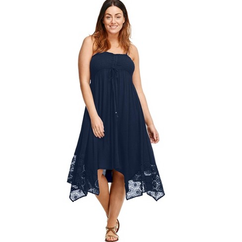 Plus size handkerchief outlet dress