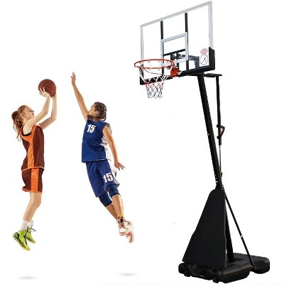 SKONYON 54 inch Adjustable Portable Basketball Hoop System
