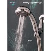 Whedon Champagne Massage Showerhead 2 gpm, Polished Chrome Plastic 5 settings Handheld - 3 of 4