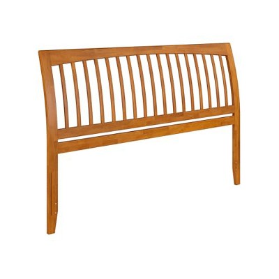 AFI Furnishings Orleans Queen Sleigh Solid Wood Slat Headboard, Light Toffee