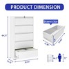 NicBex 3/4/5 Drawers Metal Vertical File Storage Cabinet with Lock for Home Office Letter/Legal/A4/F4 - 3 of 4