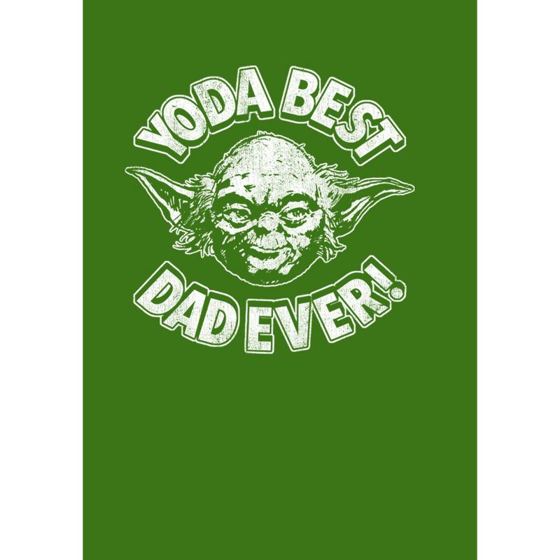 Men's Star Wars Father's Day Yoda Best Dad Ever T-Shirt, 2 of 5