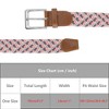 INSPIRE CHIC Gender Neutral Braided Stretch Multicolored Elastic Woven Golf Jean Belts Waistband 1Pc - 4 of 4