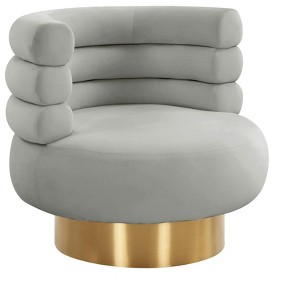 TOV Furniture Naomi Velvet Swivel Chair - 1 of 4