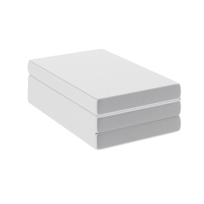 Twin Gray Memory Foam Tri-Fold Sofa Bed