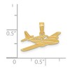 Black Bow Jewelry 14k Yellow Gold Cessna Plane Pendant - 4 of 4