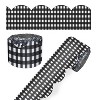 Carson Dellosa Education Black Gingham Rolled Scalloped Borders, 65 Feet Per Roll, Pack of 3 - 3 of 4