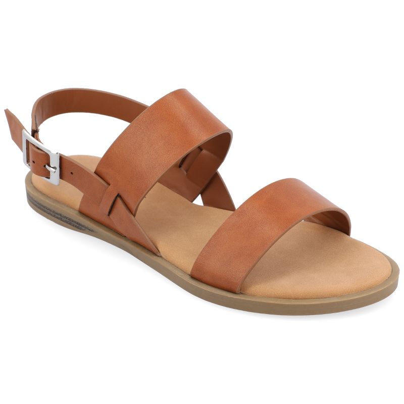 Journee Collection Womens Lavine Multi Strap Flat Sandals, 1 of 11