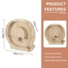 Unique Bargains Wooden Alphabet Money Saving Box Party Decorative Bank - 2 of 4