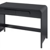 MDF Curved Waterfall Transitional Desk with Drawers and Spacious Work Surface and Statement Pulls and Durable Warp - 4 of 4