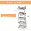 Belffin Rolling Utility Cart with Drawer,Utility Cart Made of Multifunctional Storage Organizer Tool - 2 of 4