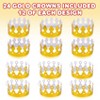 ArtCreativity  Foil Birthday Party Paper Gold Crown (Pack of 24) - 3 of 4