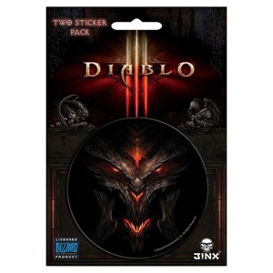 JINX Inc. Diablo III 3" Round Sticker 2-Pack: Diablo, Lord of Terror - 1 of 1