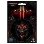 JINX Inc. Diablo III 3" Round Sticker 2-Pack: Diablo, Lord of Terror