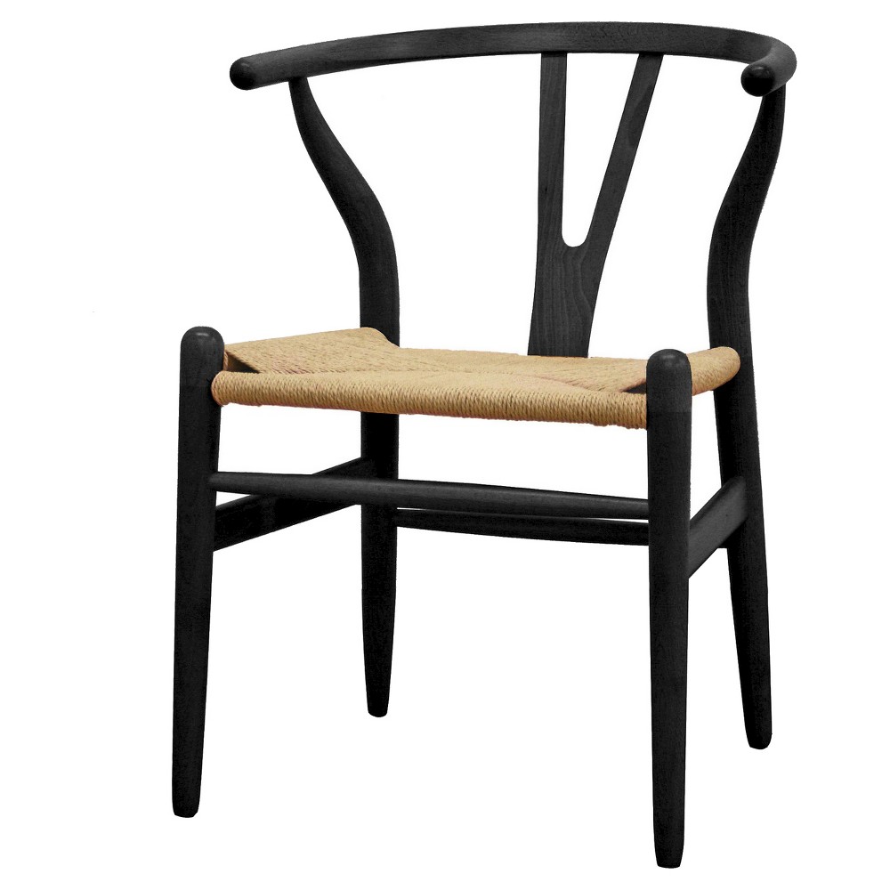 UPC 847321001411 product image for Wishbone Wood Y Chair Black Wood - Baxton Studio | upcitemdb.com